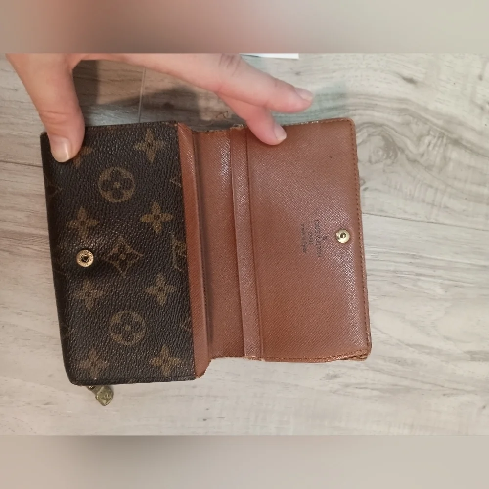 Louis Vuitton, Brown MonoTresor Bi-Fold Zip Wallet